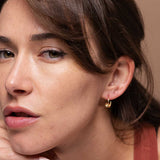 Nail Hoop Earrings