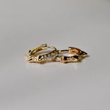 Spiked Gold Huggies